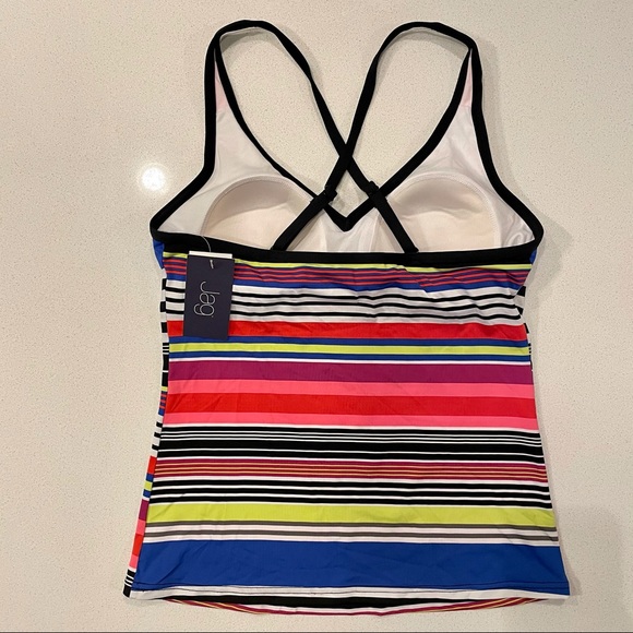 Jag Jeans Swim Jag Swim Tankini Top Primary Colors Stripes Poshmark